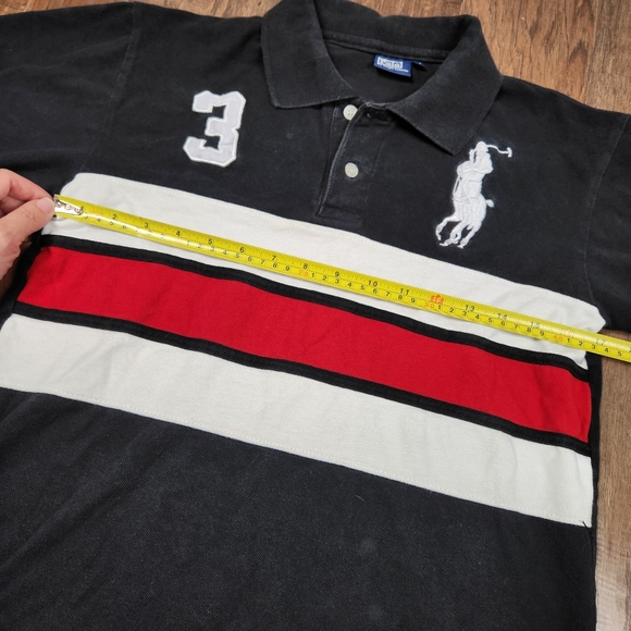 POLO RALPH LAUREN men's big pony striped rugby shirt - Picture 5 of 6